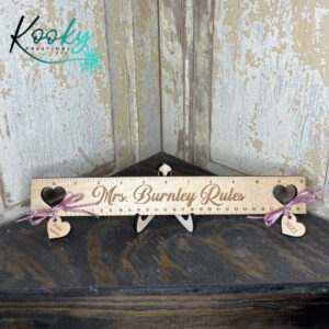 Personalized Teacher Name Ruler