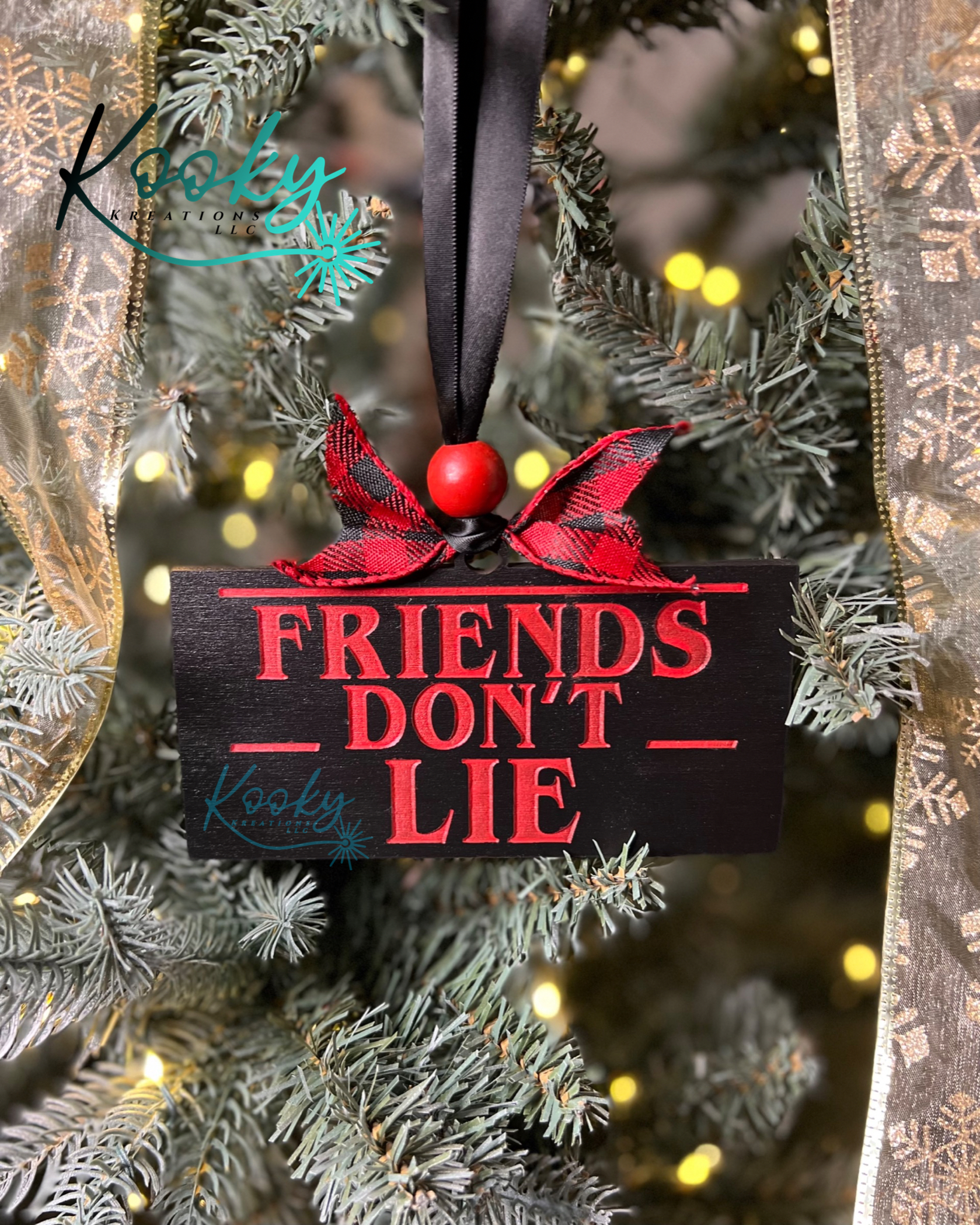 6x3 Friends Don't Lie Ornament | Stranger Things Ornament | Stranger  Things Gifts - Kooky Kreations, LLC