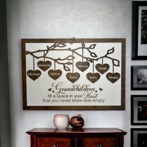 Grandchildren Fill a Space in Your Heart Wall Hanging
