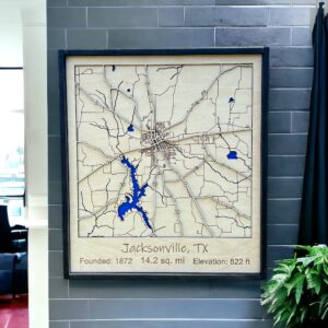 Jacksonville TX 3D City Map